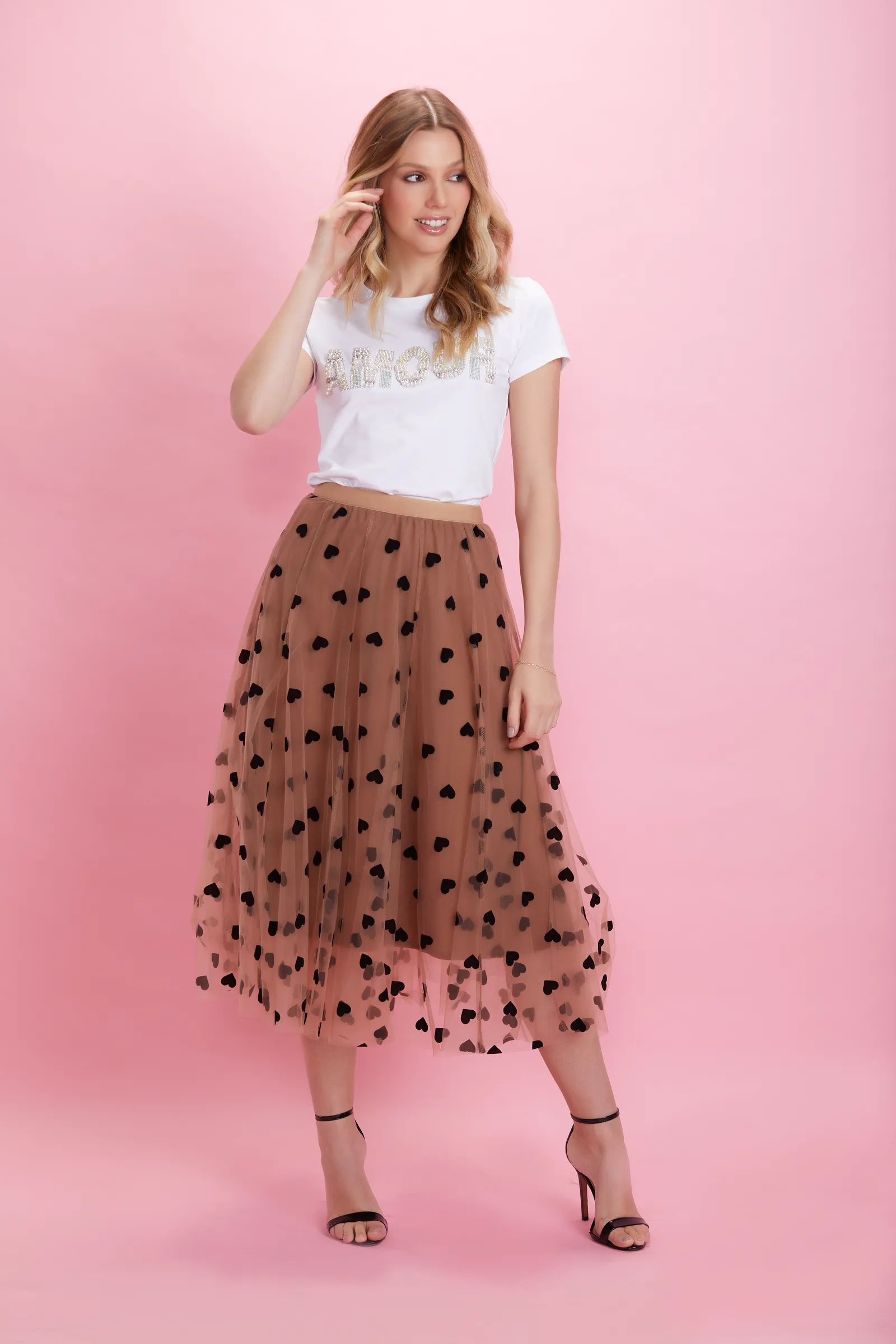Heart — Falda de tul con corazones — foto 1