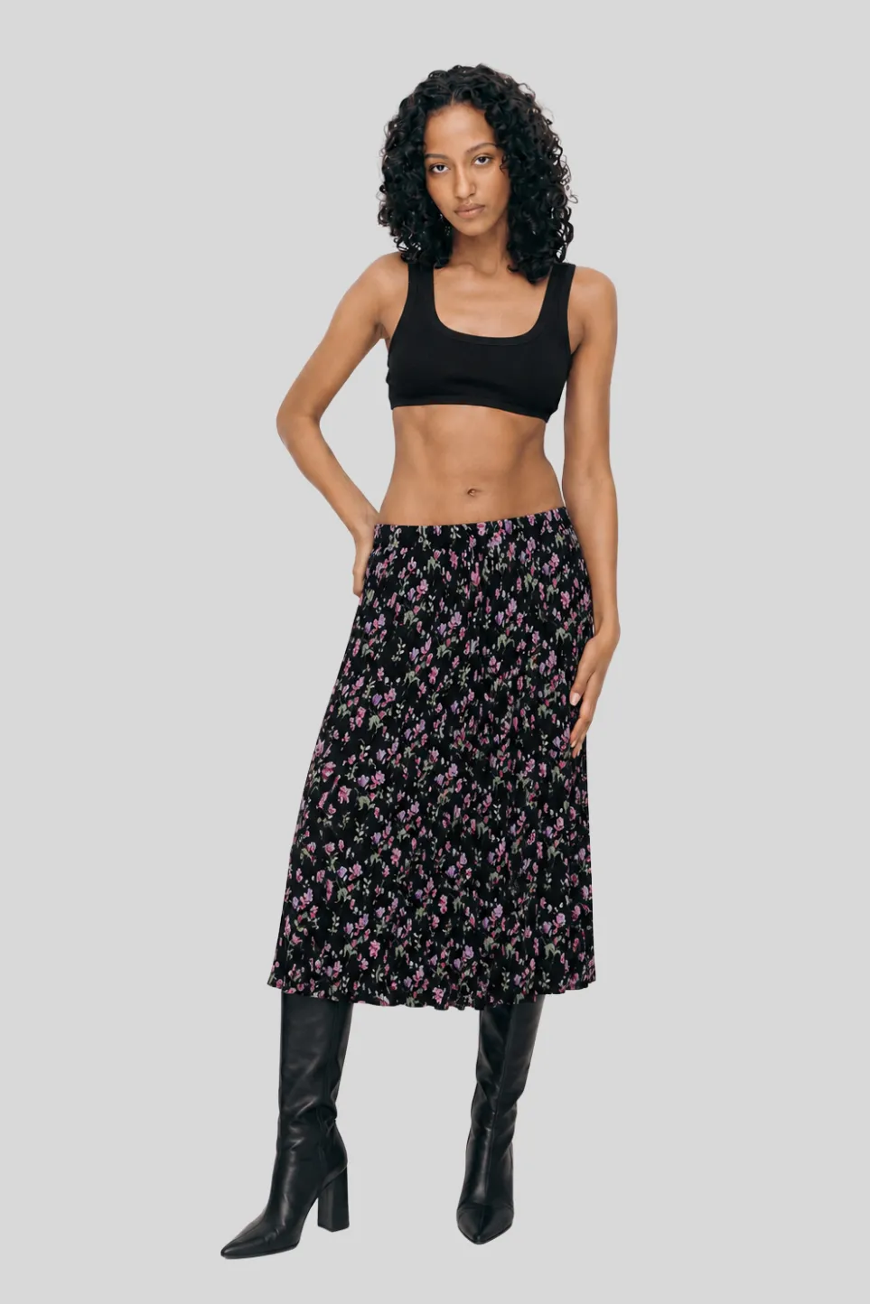 Orchid — Falda plisada floral — foto 1