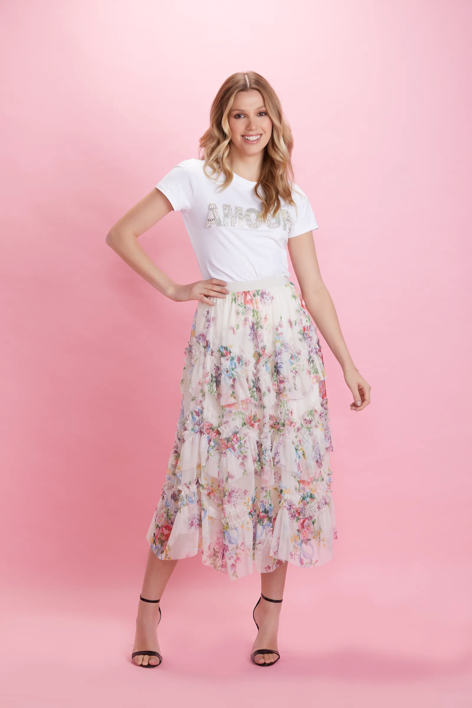 Magnolia — Falda de tul floral — foto 2