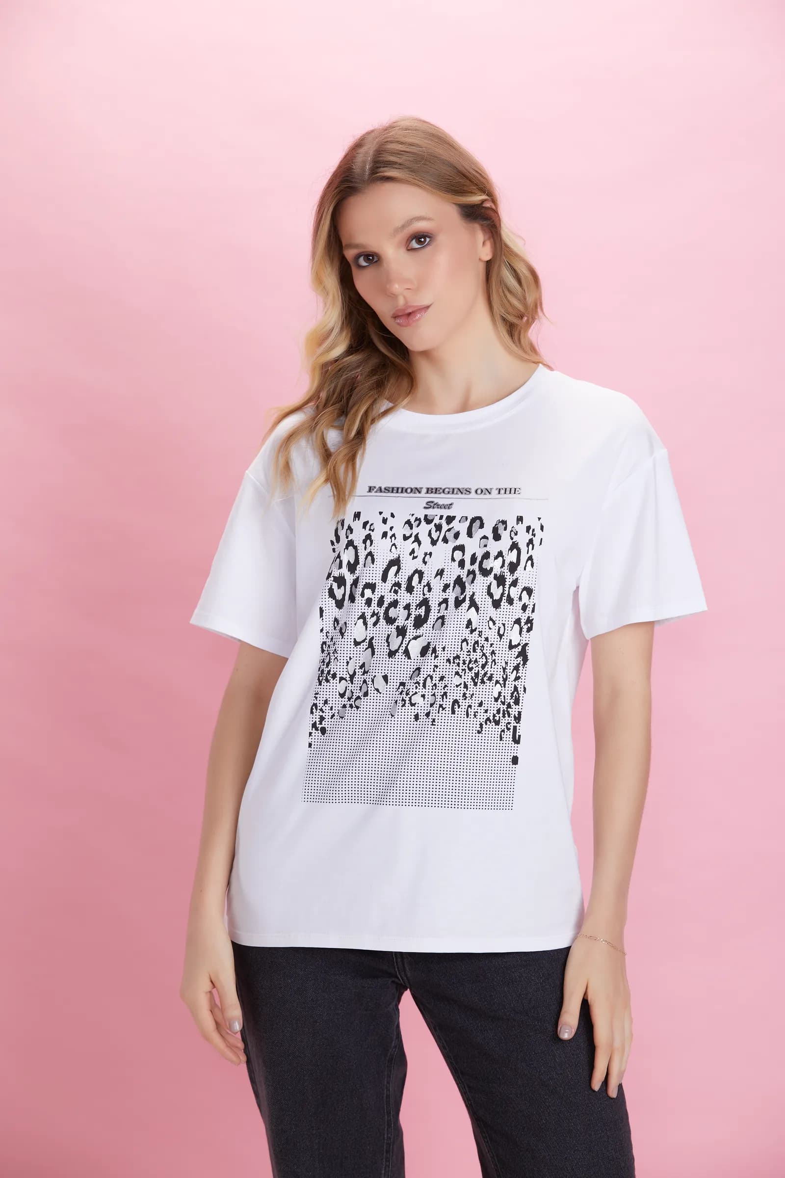 Leopard — T-shirt con print — foto 2