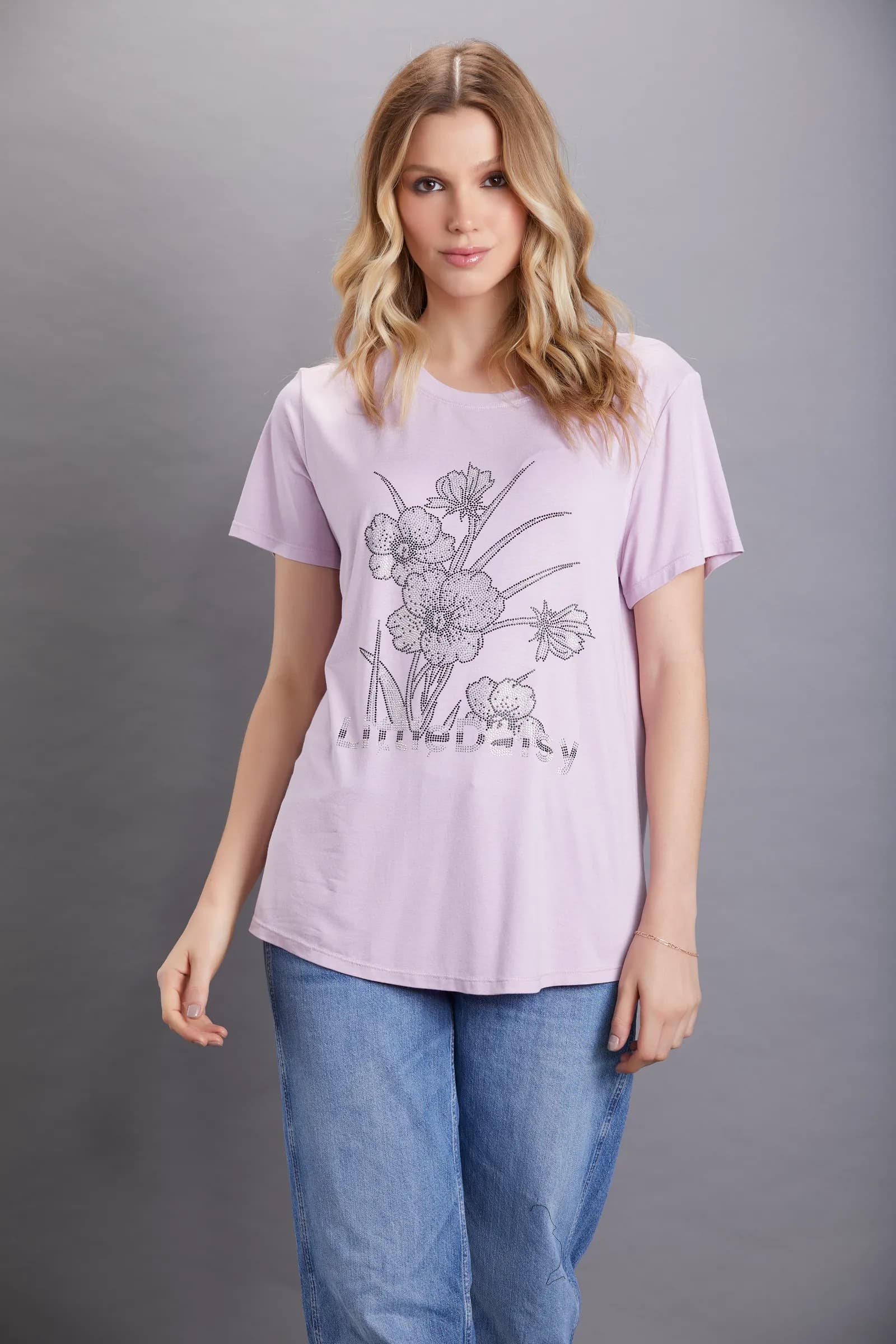 Flowers — T-shirt con print — foto 3