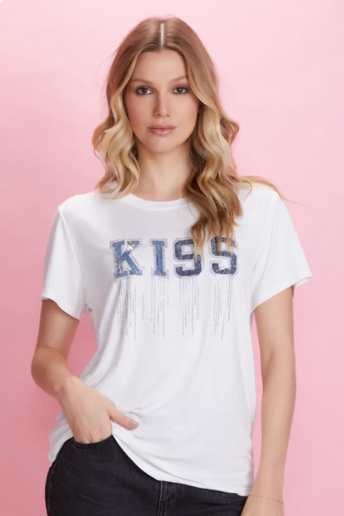Kiss — T-shirt con print — foto 1